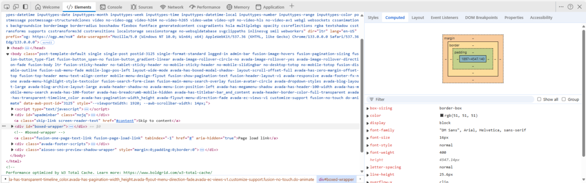Web Developer Tools in a Browser